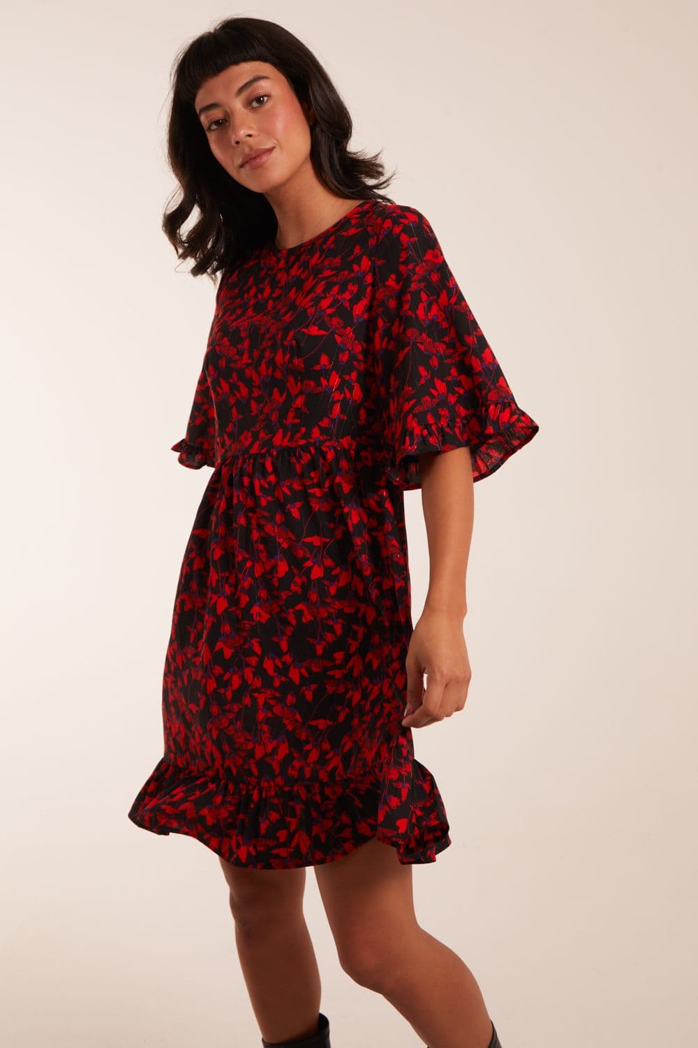 Blue Vanilla Women's Swing Dress in Red