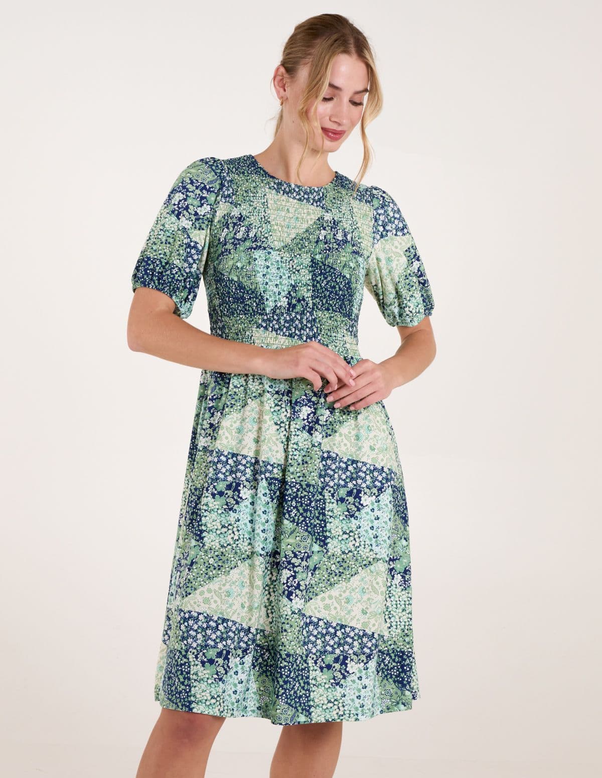 Blue Vanilla Women's Shirred Bust Mini Dress