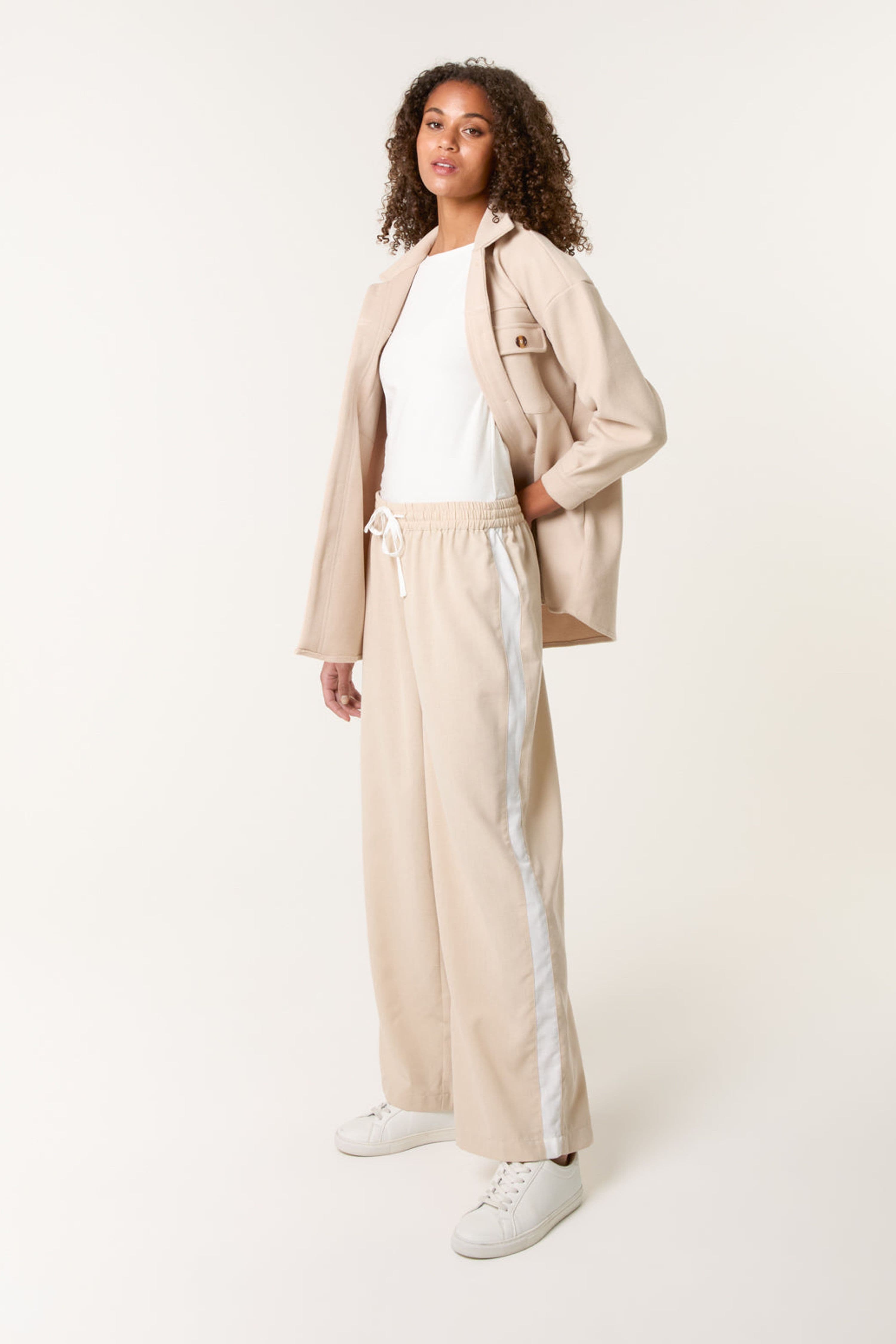Blue Vanilla Women's Elasticated Waist Stone Slip On Trousers