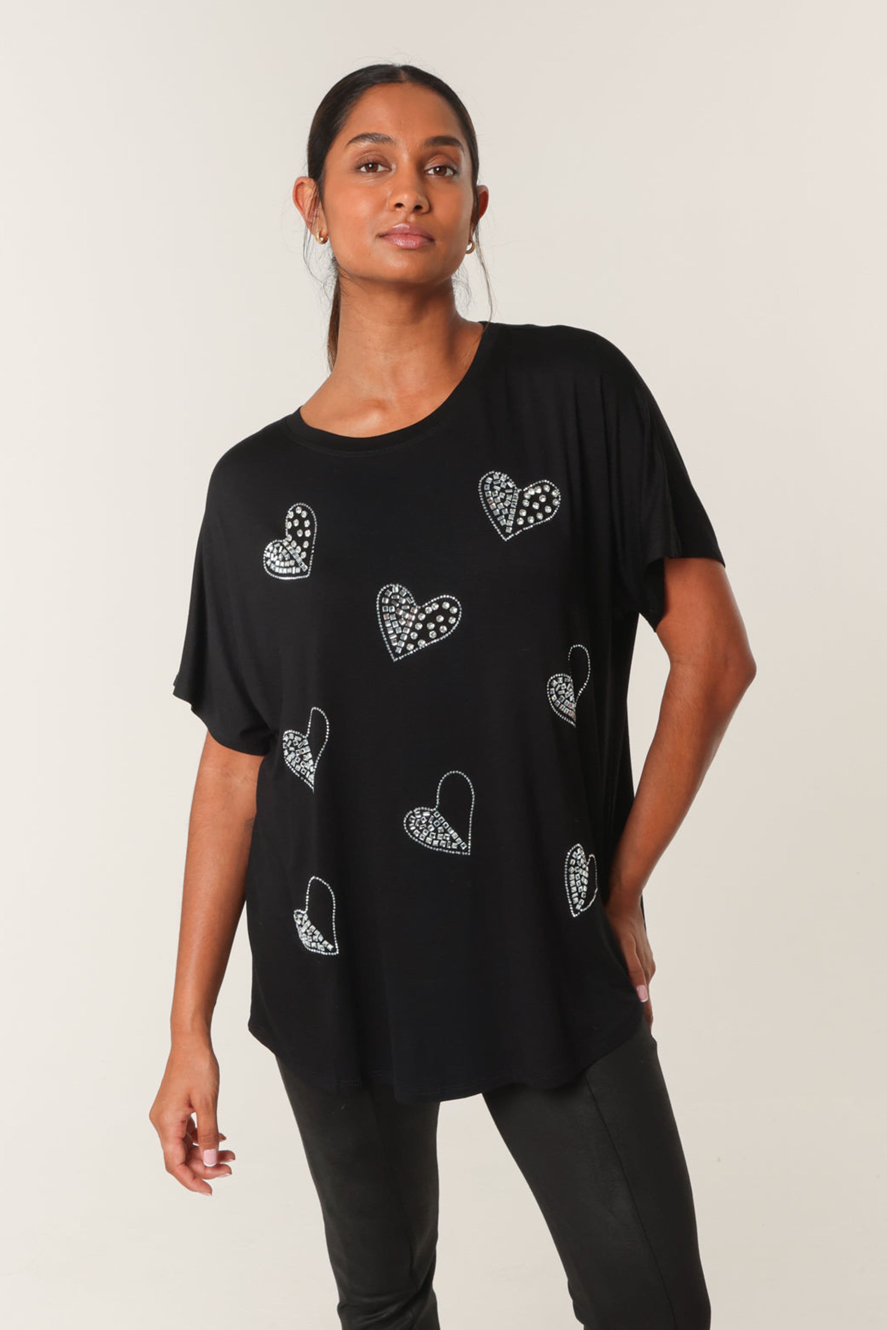 Blue Vanilla Women's Black Short Sleeve Slip On Collar Top