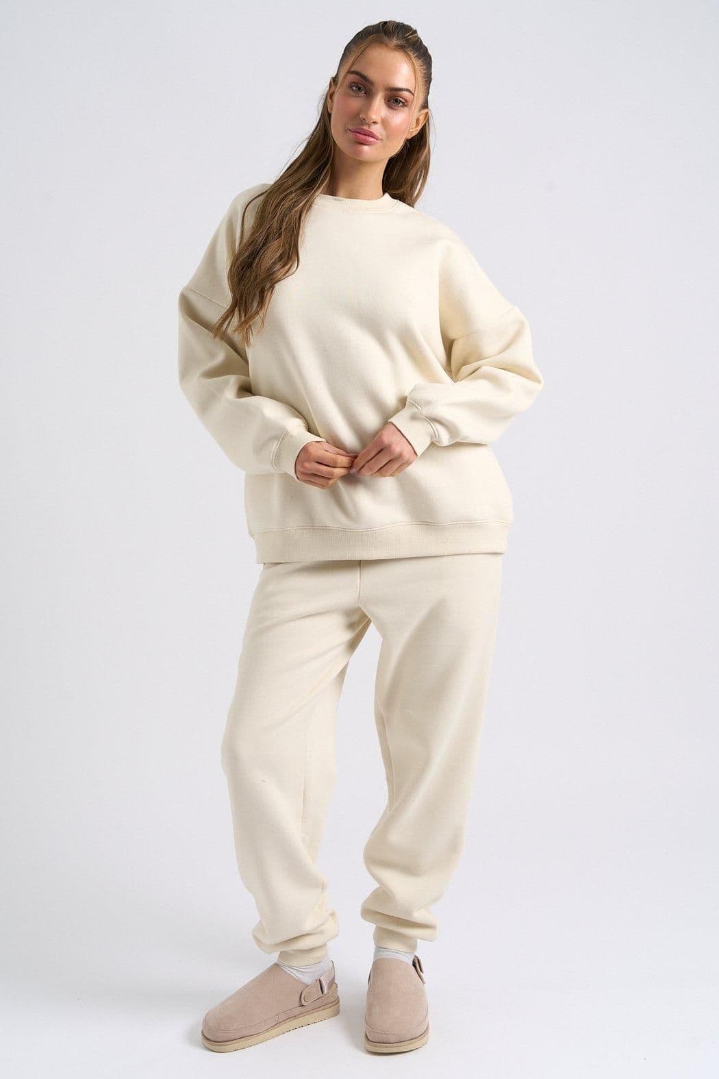 Urban Bliss Women's Cuffed Jogger in Cream