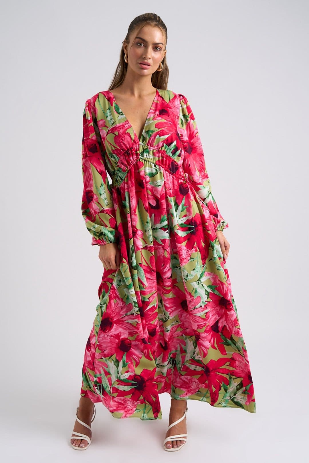Urban Bliss Women's Floral Large Dress in Pink
