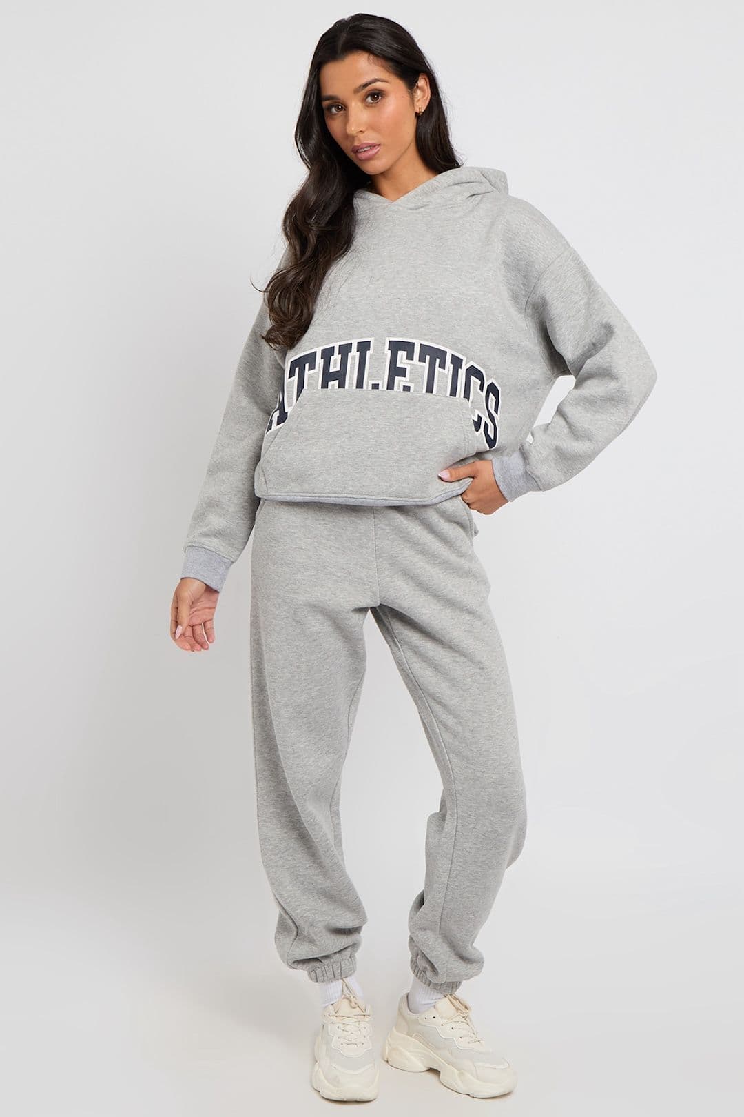 Urban Bliss Women's Cuffed Marl Jogger in Grey