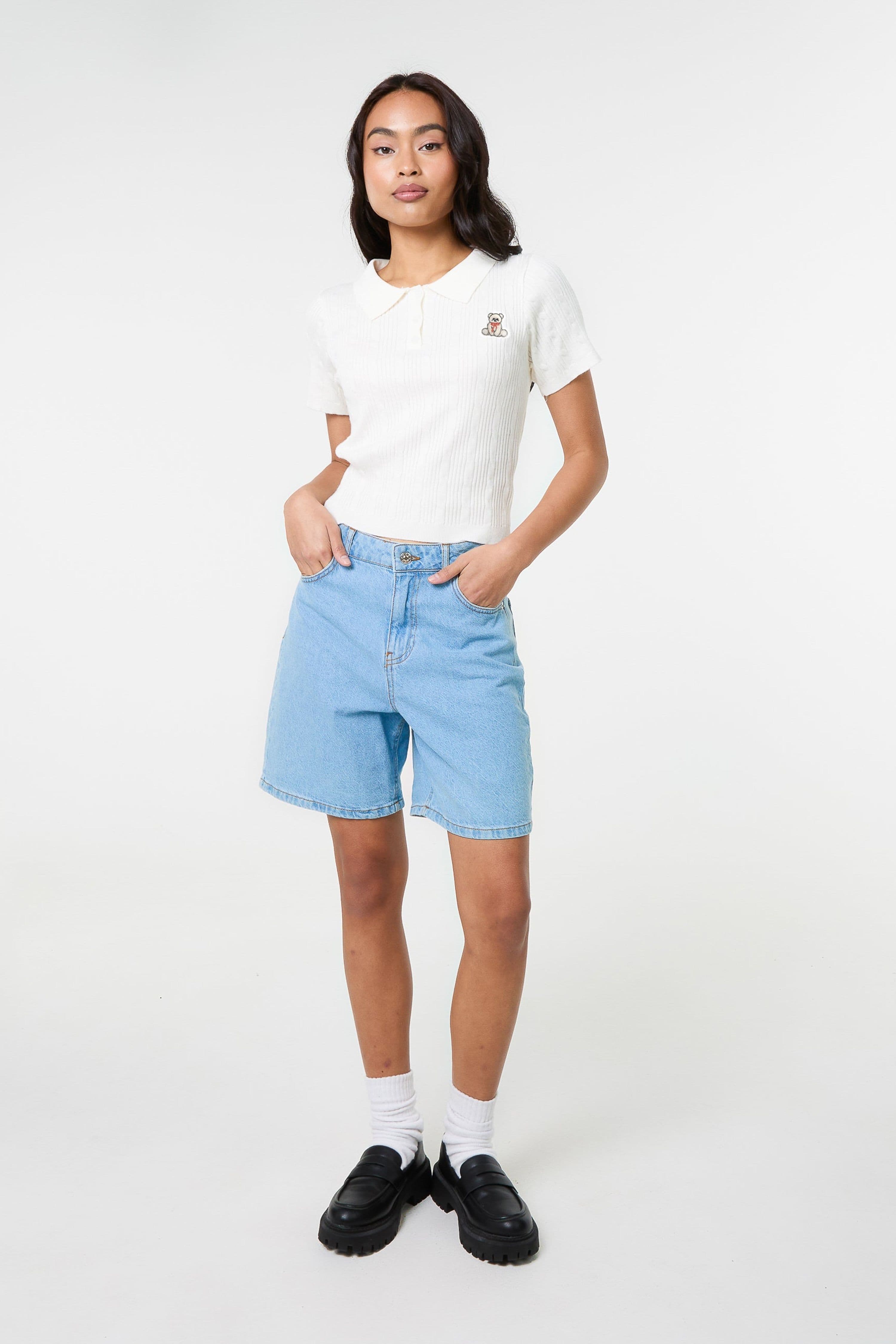 Pink Vanilla Women's Ivory Cherub Cable Knit Top