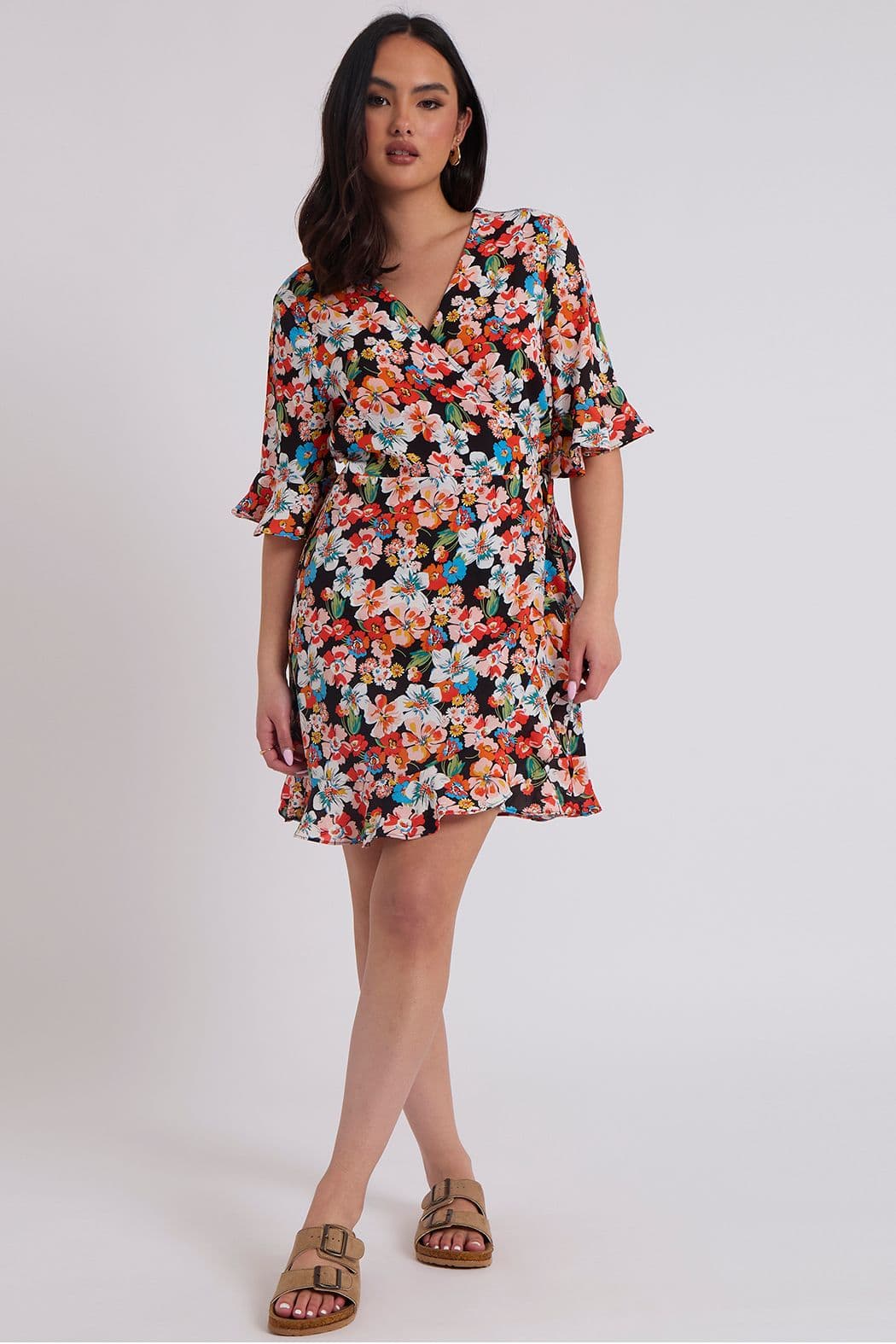 Urban Bliss Women's Floral Bucks Dress